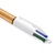 Caneta Firework Dourada Brilhante Média Ponta Retrátil 4 Cores Premium Bic - PAPELARIA STORE