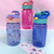 Imagem do Garrafa Squeeze Canudo Infantil Plástico Garrafinha de água Infantil Escolar Viagem Trava - 450ml