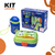 Kit Para Lancheira Escolar Dino Infantil Com Marmita + Garrafa 500ML + Talheres - Dinossauro