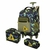 Kit Mochila De Rodinhas + Lancheira + Estojo Dinossauro Rex Dino Masculina Escolar Infantil