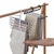 Cabide P/ Calças 5 Suportes Dobrável Retrátil Plástico Aço Inox Cabideiro Multiuso FWB