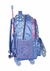 Kit Mochila De Rodinhas + Lanheira + Estojo Necessaire Borboleta Led Feminina Infantil Escolar - PAPELARIA STORE