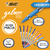 Caneta Gel Escrita Macia Gelocity Stic Azul com Ponta Fina 0.5mm Bic na internet