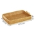Bandeja para Sala de Estar de Chá Para Restaurante Cesta de Armazenamento Trançada 45,5x30cm com Alça PVC - comprar online