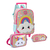 Kit Escolar Infantil Mochila de Rodinhas + Lancheira + Up4you Unicórnio Nuvem Arco Íris Feminino Menina Alças de Costas na internet