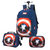 Kit Mochila de rodinhas + Lancheira + Estojo Necessaire Capitão América Vingadores - comprar online