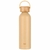 Garrafa Squeeze Freeze De Água Viagem Gelada Inox Resistente Alumínio Com Tampa Bambu 500ml