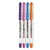 Kit Com 4 Unidades de Caneta Em Gel Escrita Macia Ponta Fina Laranja, Azul, Roxa e Rosa Gelocity Bic