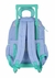 Kit Escolar Mochila Rodinhas + Lancheira + Estojo Feminino Pompom Juvenil Lilás Rosa
