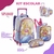 Kit Mochila Rodinha + Estojo Duplo + Lancheira Princesa Sereia Fada Escolar Infantil - PAPELARIA STORE