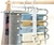 Cabide P/ Calças 5 Suportes Dobrável Retrátil Plástico Aço Inox Cabideiro Multiuso FWB - PAPELARIA STORE