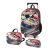 Kit Escolar Infantil Mochila de Rodinhas + Lancheira + Estojo Força 4 Carros Corrida Forza - comprar online