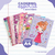 Caderno Arame Espiral 20 Matérias Bonecas Feminino Power Full Capa Dura na internet