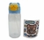Garrafa de Água Óculos Garrafinha Infantil Criança Urso com Canudo 550Ml - comprar online