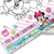 Kit Tela de Pintura 22x16 cm + Pincel + 6 Cores Sortidas de 3 ML Infantil com Desenho (Minnie,Mickey,Princesas) - PAPELARIA STORE