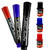 3 Marcador Piloto Permanente Ponta Plana + 3 Tintas 20Ml