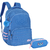 Mochila Stitch + Estojo Duplo Crinkle Bolso Laptop Chaveiro Pompom Universitária Escolar Juvenil na internet