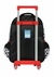 Kit Escolar Mochila de Rodinhas + Estojo + Lancheira Infantil Hotwheels Masculina