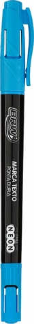 Imagem do Marca Texto Ponta Dupla Neon Escolar Infantil Fluorescente