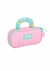 Kit Mochila De Costas Pompons + Estojo Lilás Rosa Feminina Escolar Infantil