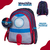 Mochila de Costas Foguete Nave Astronauta Pequena Escolar Infantil na internet
