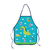 Avental Infantil Dino Escolar 49,5 x 39,5cm Impermeável Leo&Leo