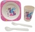 Kit Refeição Prato Copo Talheres Decorado Infantil P/ Lancheira Escolar