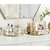Bandeja Decorativa Espelhada Dourada Para Banheiro/Perfumes - comprar online