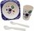 Kit Refeição Prato Copo Talheres Decorado Infantil P/ Lancheira Escolar