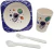 Kit Refeição Prato Copo Talheres Decorado Infantil P/ Lancheira Escolar