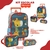 Kit Mochila De Rodinhas + Lancheira + Estojo Girafinha Safari Fisher Price Infantil Escolar - PAPELARIA STORE