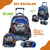 Kit Mochila de Rodinhas + Lancheira + Estojo Discovery Car Carro 3D C/ Alças de Costas - PAPELARIA STORE