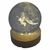 Luminária De Mesa Bola De Cristal 3d Base Madeira Decorativa - PAPELARIA STORE