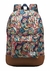 Mochila de Costas Escolar Juvenil Florida Floral Com Borda Marrom Universitária - PAPELARIA STORE