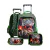 Kit Mochila De Rodinhas + Lancheira + Estojo Dinossauro Rex Dino Masculina Escolar Infantil