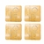 Kit Com 4 Descanso De Panela MDF Imagens Decorativas Quadrado 16,5cm - loja online