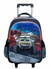 Imagem do Kit Mochila de Rodinhas + Lancheira + Estojo Discovery Car Carro 3D C/ Alças de Costas
