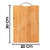 Tábua De Bambu Para Corte Com Alça 20x30cm Churrasco Cozinha Para Cortar Legumes Carne - comprar online