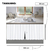 Cortina Para Pia de Cozinha em PVC Balcão Blackout Lisa 1,38 X 80cm na internet