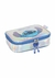 Imagem do Kit Mochila + Estojo Stitch Juvenil Universitária Escolar Prata Holográfica Feminina