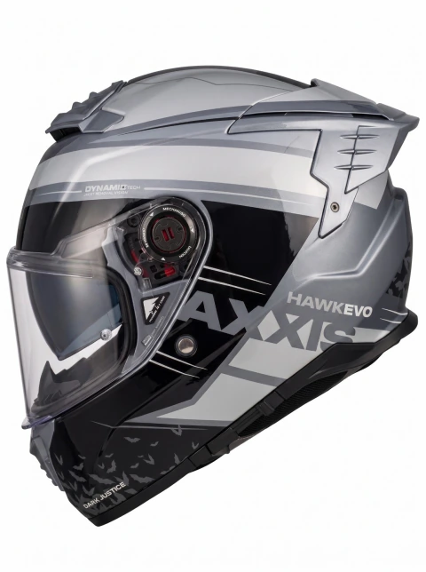 Casco Moto Axxis Hawk Evo SV Dark Justice C2 Brillo