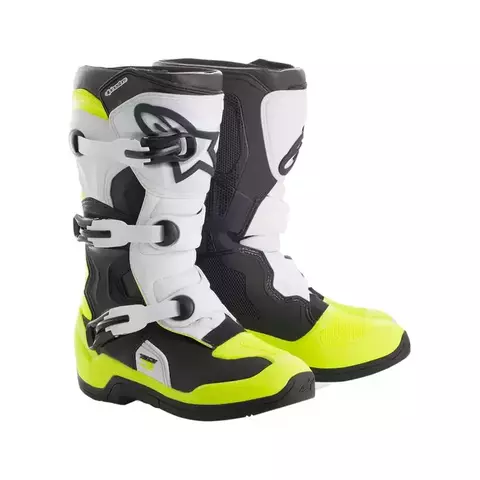 Botas Tech 3S Youth Motocross Blk Wht Yello ALPINESTAR - comprar online