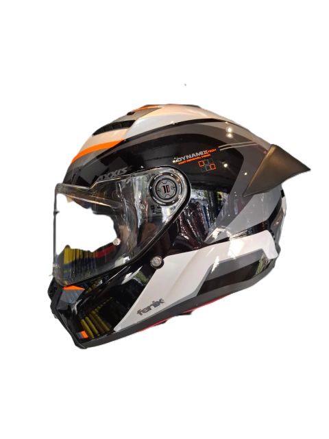 Casco Axxis Fenix Turbulence Z2 Brillo + Spoiler