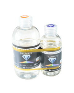 300 G. RESINA GLASS FLUENT DIAMONT - comprar online