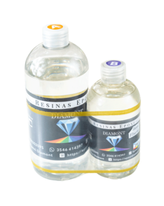 750 G. RESINA GLASS FLUENT DIAMONT - comprar online