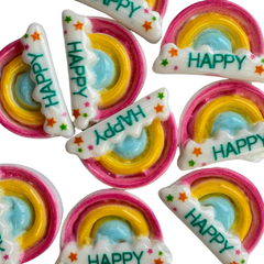 Charms para fundas con forma de Arcoíris HAPPY! - comprar online