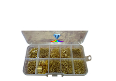 SET DE ARMADO DORADO PARA JOYERIA CON RESINA