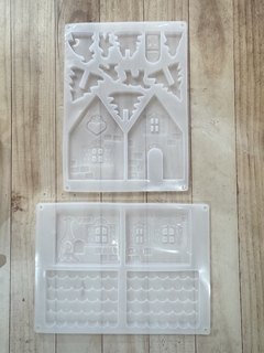 MOLDE CASITA Y ADORNITOS NAVIDEÑOS -MD303