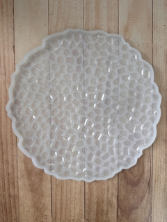 MD235 MOLDE BANDEJA CIRCULAR RELIEVE 28cm diámetro