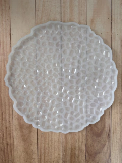 MD235 MOLDE BANDEJA CIRCULAR RELIEVE 28cm diámetro